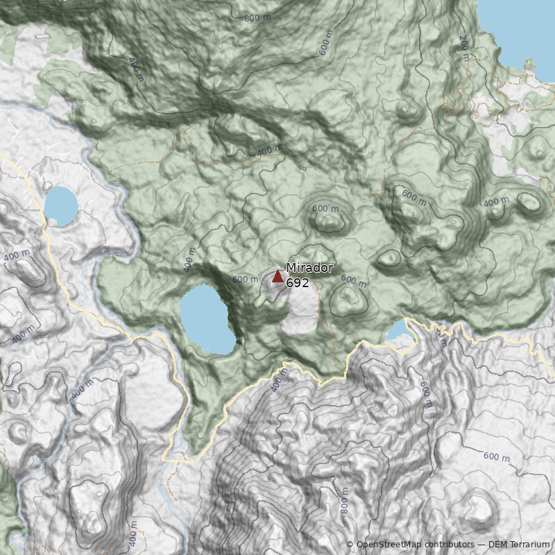 Mapa Volcán Mirador