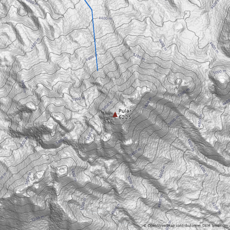 Mapa Volcán Pular
