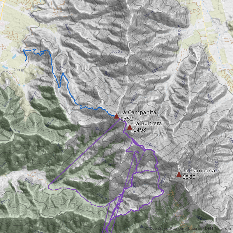 Mapa Cerro La Campanita